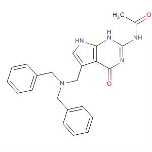 Acetamide,N-[5-[[bis(phenylmethyl)amino]methyl]-4,7-dihydro-4-oxo-1H-pyrrolo[2,3-d]pyrimidin-2-yl]-结构式