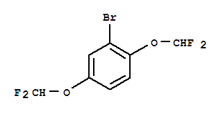 2,5-Bis-(difluoromethoxy)-bromobenzene结构式