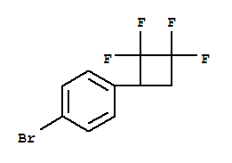 Structure of 4-(2,2,3,3-Tetrafluorocyclobutyl)-bromobenzene