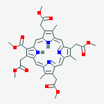 Structure of Methyl 3,8,13,18-tetrakis(2-methoxy-2-oxoethyl)-7,12,17-trimethyl -2-porphyrincarboxylate
