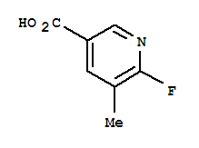 Structure of 2-FLUORO-3-METHYL-PYRIDINE-5-CARBOXYLIC ACID