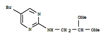 Structure of 5-BROMO-N-(2,2-DIMETHOXYETHYL)PYRIMIDIN-2-AMINE