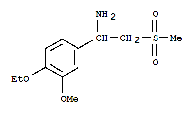 Structure of Benzenemethanamine, 4-ethoxy-3-methoxy-a-[(methylsulfonyl)methyl]-