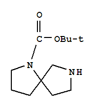 Structure of Tert-butyl 1,7-diazaspiro[4,4]nonane-1-carboxylate