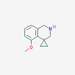 Structure of 5-METHOXY-2,3-DIHYDRO-1H-SPIRO[CYCLOPROPANE-1,4-ISOQUINOLINE]