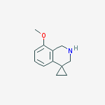 Structure of 8-METHOXY-2,3-DIHYDRO-1H-SPIRO[CYCLOPROPANE-1,4-ISOQUINOLINE]