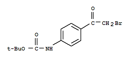 Structure of N-BOC-4-(2-BROMO-ACETYL)-ANILINE
