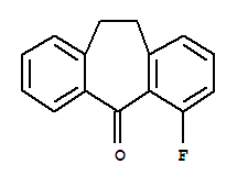Structure of 4-FLUORO-10,11-DIHYDRO-DIBENZO[A,D]CYCLOHEPTEN-5-ONE