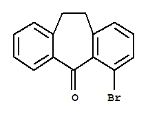 Structure of 4-BROMO-10,11-DIHYDRO-DIBENZO[A,D]CYCLOHEPTEN-5-ONE