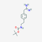 Structure of [2-(4-CARBAMIMIDOYLMETHYL-PHENYL)-ETHYL]-CARBAMIC ACID TERT-BUTYL ESTER