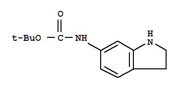 Structure of Tert-butyl indolin-6-yl-carbamate