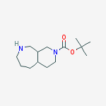 Structure of TERT-BUTYL OCTAHYDRO-1H-PYRIDO[3,4-C]AZEPINE-2(3H)-CARBOXYLATE