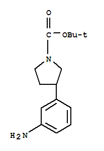 Structure of tert-Butyl 3-(3-aminophenyl)pyrrolidine-1-carboxylate