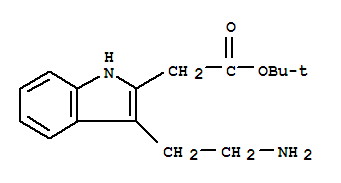 Structure of [3-(2-AMINO-ETHYL)-1H-INDOL-2-YL]-ACETIC ACID TERT-BUTYL ESTER