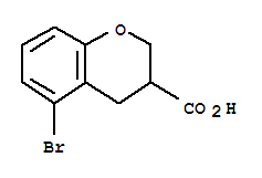 Structure of 5-Bromochroman-3-carboxylic acid