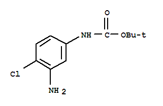 Structure of (3-AMINO-4-CHLORO-PHENYL)-CARBAMIC ACID TERT-BUTYL ESTER