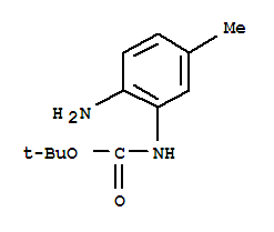 Structure of (2-AMINO-5-METHYL-PHENYL)-CARBAMIC ACID TERT-BUTYL ESTER