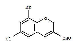 Structure of 8-BROMO-6-CHLORO-2H-CHROMENE-3-CARBALDEHYDE