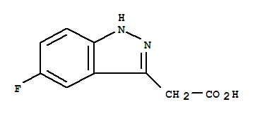 Structure of (5-FLUORO-1H-INDAZOL-3-YL)-ACETIC ACID