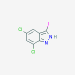 Structure of 5,7-DICHLORO-3-IODO-1H-INDAZOLE