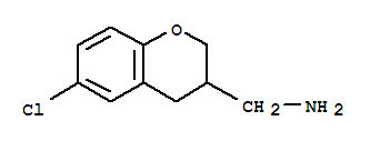 (6-CHLORO-CHROMAN-3-YL)-METHYLAMINE结构式