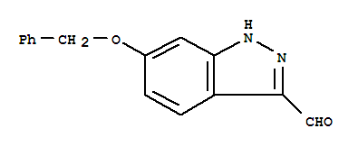 Structure of 6-BENZYLOXY-1H-INDAZOLE-3-CARBALDEHYDE