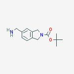 TERT-BUTYL 5-(AMINOMETHYL)ISOINDOLINE-2-CARBOXYLATE结构式