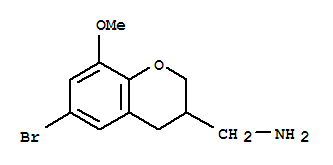 Structure of (6-BROMO-8-METHOXY-CHROMAN-3-YL)-METHYLAMINE