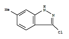 Structure of 3-CHLORO-6-METHYL-1H-INDAZOLE