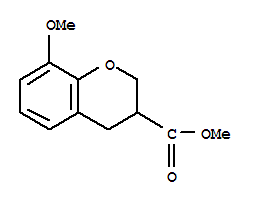 Structure of 8-METHOXY-CHROMAN-3-CARBOXYLIC ACID METHYL ESTER