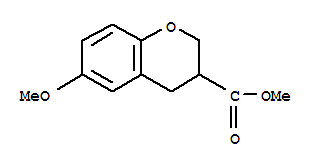 6-甲氧基苯并二氢吡喃-3-甲酸甲酯结构式