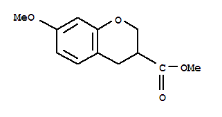 7-甲氧基色满-3-甲酸甲酯结构式