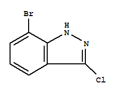 7-溴-3-氯吲唑结构式