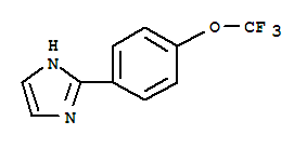 2-(4-三氟甲氧基苯基)-1H-咪唑结构式