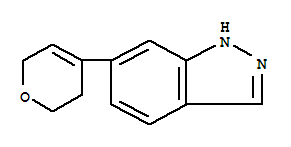 6-(3,6-二氢-2H-吡喃-4-基)-1氢-吲唑结构式
