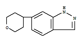 Structure of 6-(TETRAHYDRO-PYRAN-4-YL)-1H-INDAZOLE