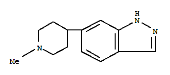 Structure of 6-(1-METHYL-PIPERIDIN-4-YL)-1H-INDAZOLE
