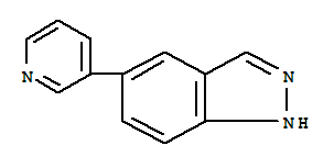Structure of 5-PYRIDIN-3-YL-1H-INDAZOLE