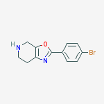 Structure of 2-(4-BROMO-PHENYL)-4,5,6,7-TETRAHYDRO-OXAZOLO[5,4-C]PYRIDINE