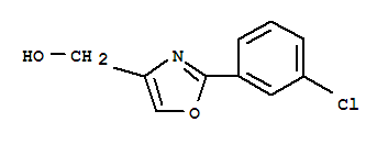 [2-(3-CHLORO-PHENYL)-OXAZOL-4-YL]-METHANOL结构式