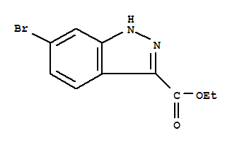 Structure of Ethyl 6-bromo-1H-indazole-3-carboxylate