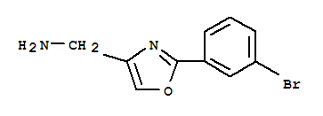 (2-(3-溴苯基)恶唑-4-基)甲胺结构式