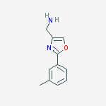 Structure of 2-M-TOLYL-OXAZOL-4-YL-METHYLAMINE