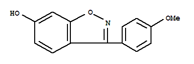 Structure of 3-(4-METHOXY-PHENYL)-BENZO[D]ISOXAZOL-6-OL