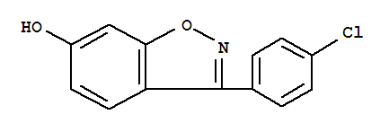 Structure of 3-(4-CHLORO-PHENYL)-BENZO[D]ISOXAZOL-6-OL