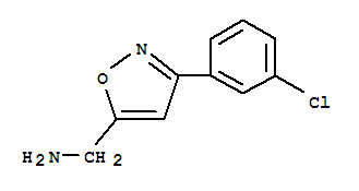 Structure of C-[3-(3-CHLORO-PHENYL)-ISOXAZOL-5-YL]-METHYLAMINE