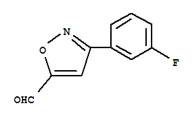 Structure of 3-(3-FLUORO-PHENYL)-ISOXAZOLE-5-CARBALDEHYDE