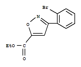 Structure of 3-(2-BROMO-PHENYL)-ISOXAZOLE-5-CARBOXYLIC ACID ETHYL ESTER