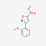 3-(2-METHOXY-PHENYL)-ISOXAZOLE-5-CARBOXYLIC ACID结构式