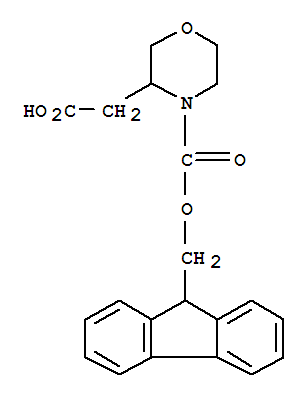 4 - 芴甲氧羰基-3-羧甲基 - 吗啉结构式